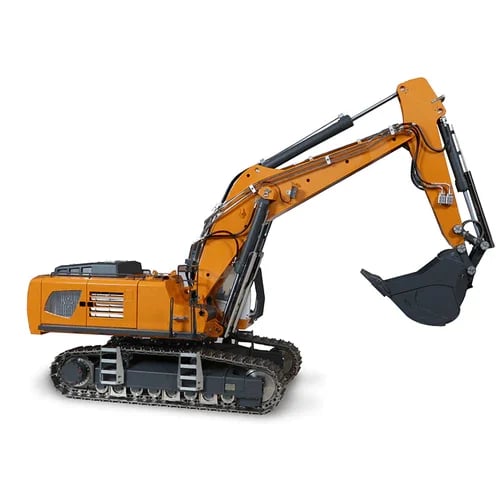Remote Control Excavator Toy 1:20 Scale with Hydraulic System | 18-Channel Radio Control | Metal Construction Parts | Rechargeable Battery | Thomler