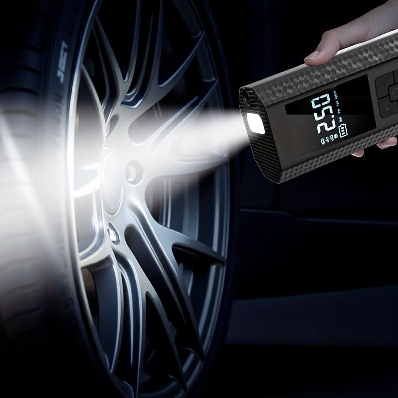 Rechargeable Digital Tire Pump – 150 PSI Portable Air Compressor for Car, Bike & Sports Gear | Thomler