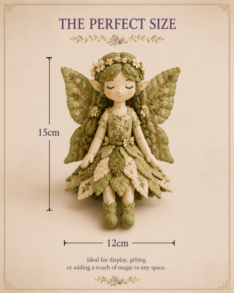 Handmade Fabric Fairy Sewing Craft Kit – 7 Whimsical Designs for Adults & Kids | Thomler