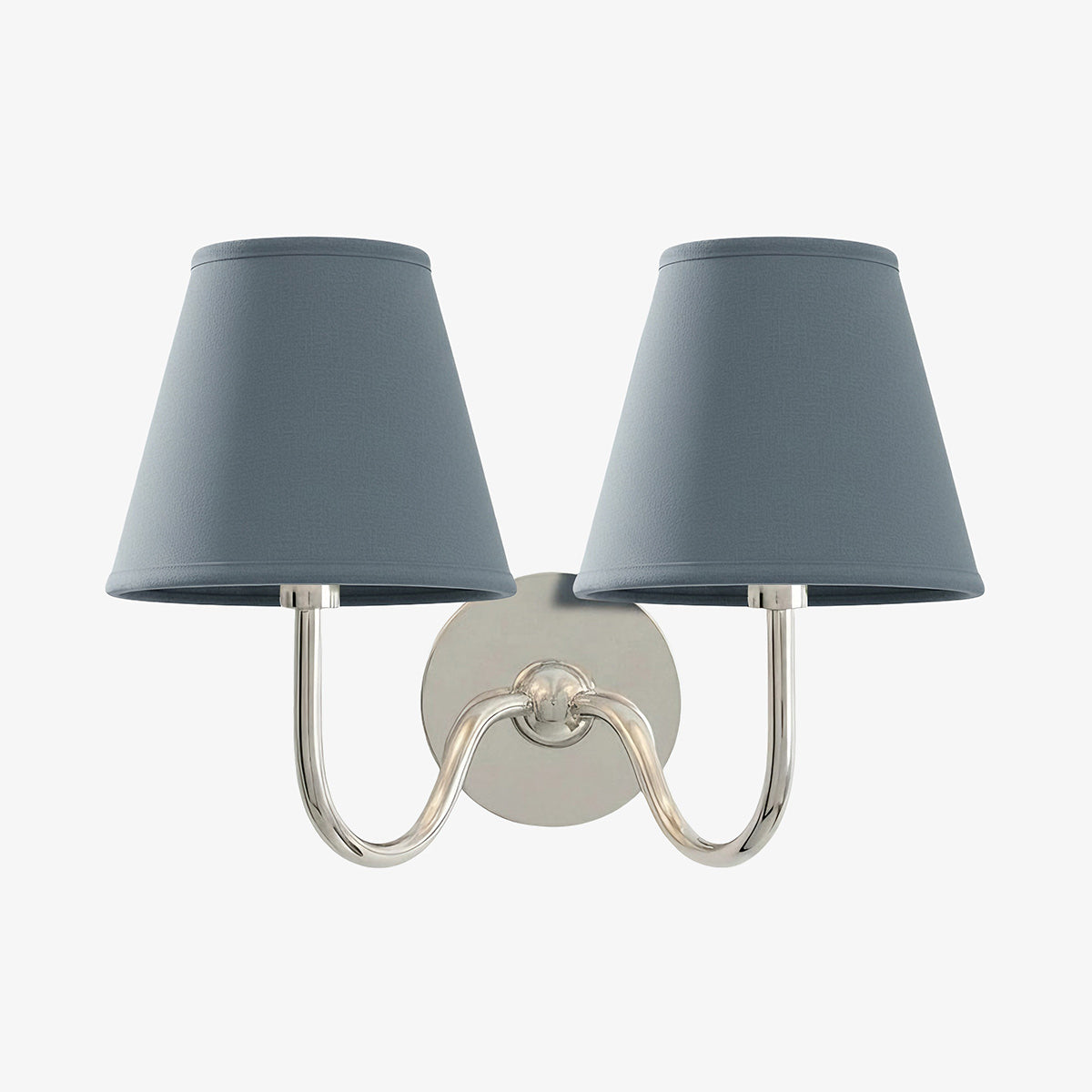Brass Sconce with Fabric Drum Shade – 1 or 2 Light Hardwired Fixture for Bedroom, Hallway & Living Room | Thomler