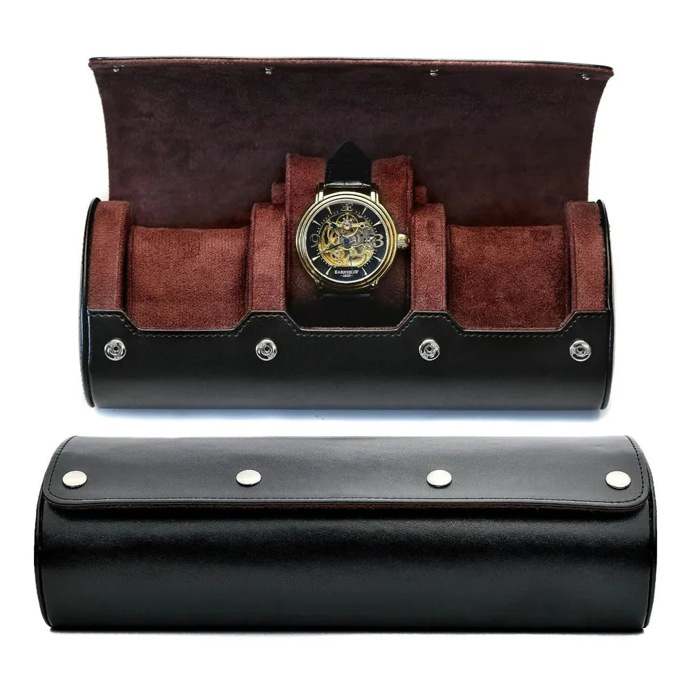 Leather Watch Storage Case for 3-6 Watches – Premium Organizer Box with Velvet Interior for Travel & Home Display | Thomler