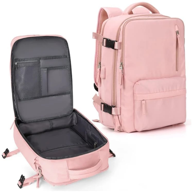 35L Women's Travel Backpack with USB Charging Port – Water-Resistant Hiking Daypack for College, Gym & Weekend Trips | Thomler