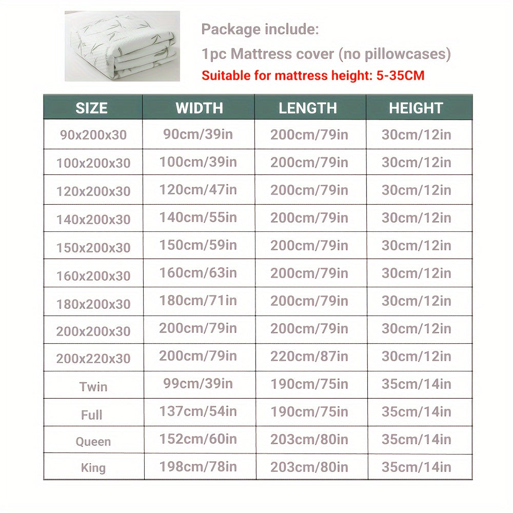 Cooling Bamboo Mattress Pad with 3D Air Layer – Breathable Pressure-Relief Topper for Better Sleep | Thomler