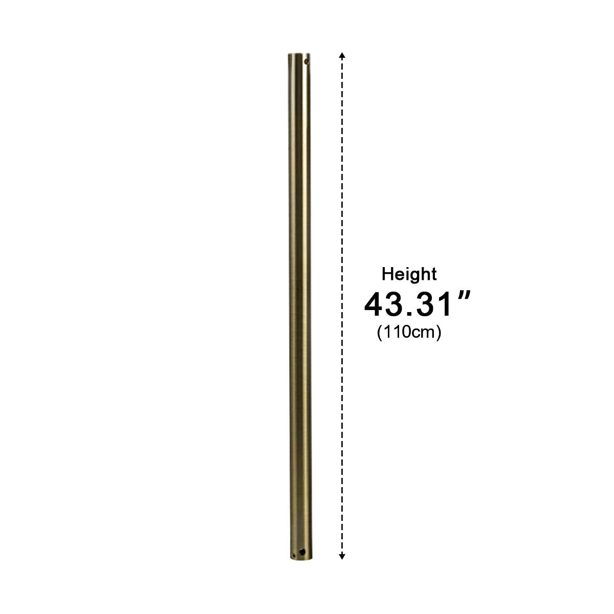 Adjustable Downrod for Ceiling Fans – Metal Mounting Pole for High Ceilings – Multiple Lengths Available | Thomler