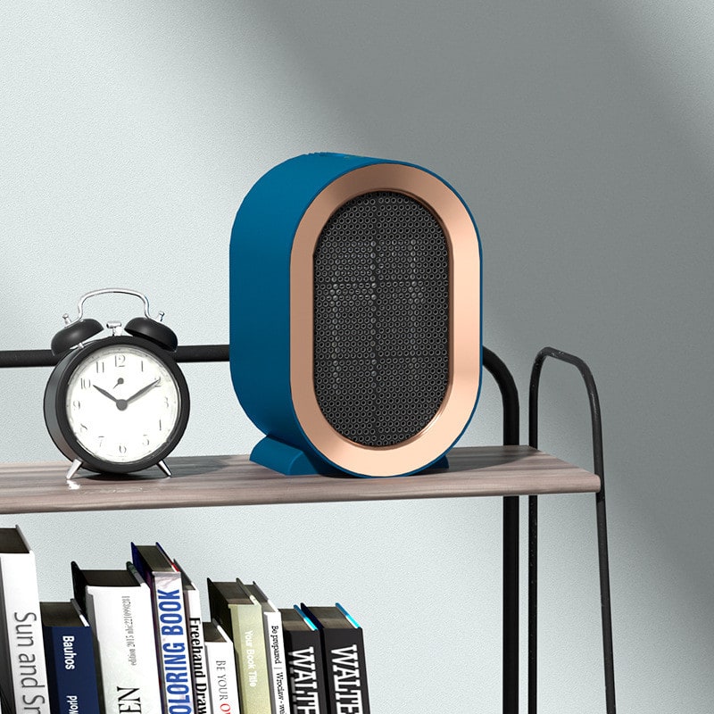 Compact Desktop Ceramic Space Heater with Dual-Speed Fan Control for Home & Office | Thomler