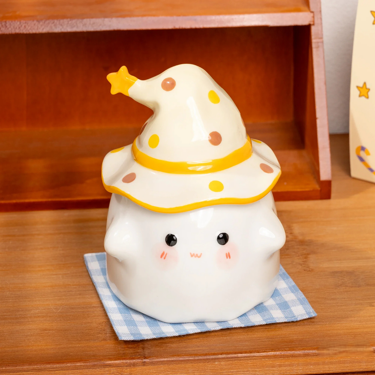 Ceramic Ghost Mug with Lid – Halloween Coffee Cup for Seasonal Beverages | Thomler