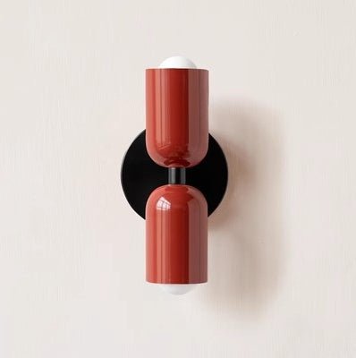 Soft-Tone Metal Wall Sconce with LED Bulb for Bedroom & Living Room | Hardwired E27 Socket Accent Light | Minimalist Nordic Design for | Thomler