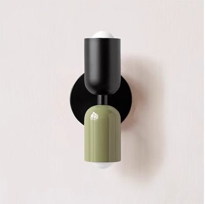 Soft-Tone Metal Wall Sconce with LED Bulb for Bedroom & Living Room | Hardwired E27 Socket Accent Light | Minimalist Nordic Design for | Thomler