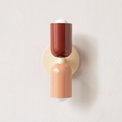 Soft-Tone Metal Wall Sconce with LED Bulb for Bedroom & Living Room | Hardwired E27 Socket Accent Light | Minimalist Nordic Design for | Thomler