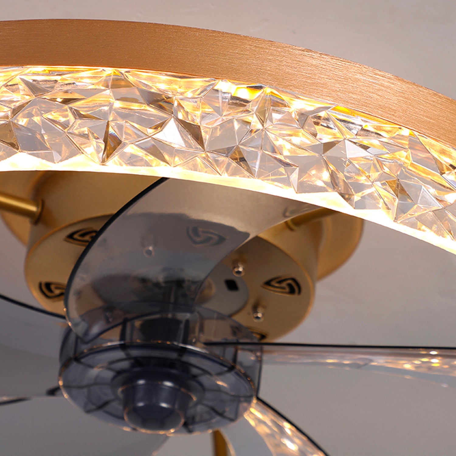 Flush Mount Ceiling Fan with Light and Remote 20 Inch Low Profile LED Fan Light Dimmable 3 Color Temps 6 Speed Reversible Blades for | Thomler