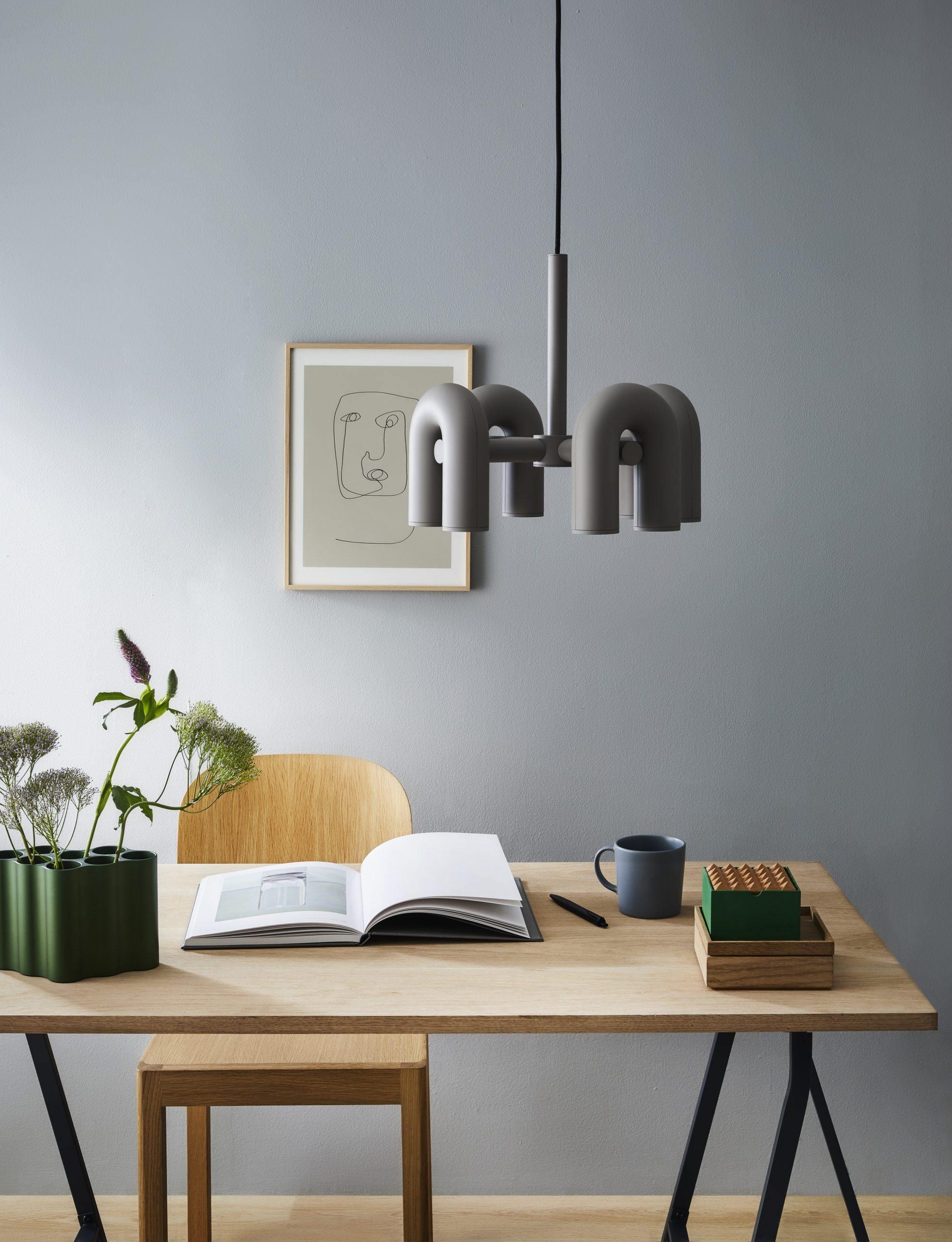 Aluminum U-Shape LED Chandelier 39.4 in Adjustable Ceiling Indoor Lighting Modern Modular Fixture for Living Room Dining Room Bedroom | Thomler