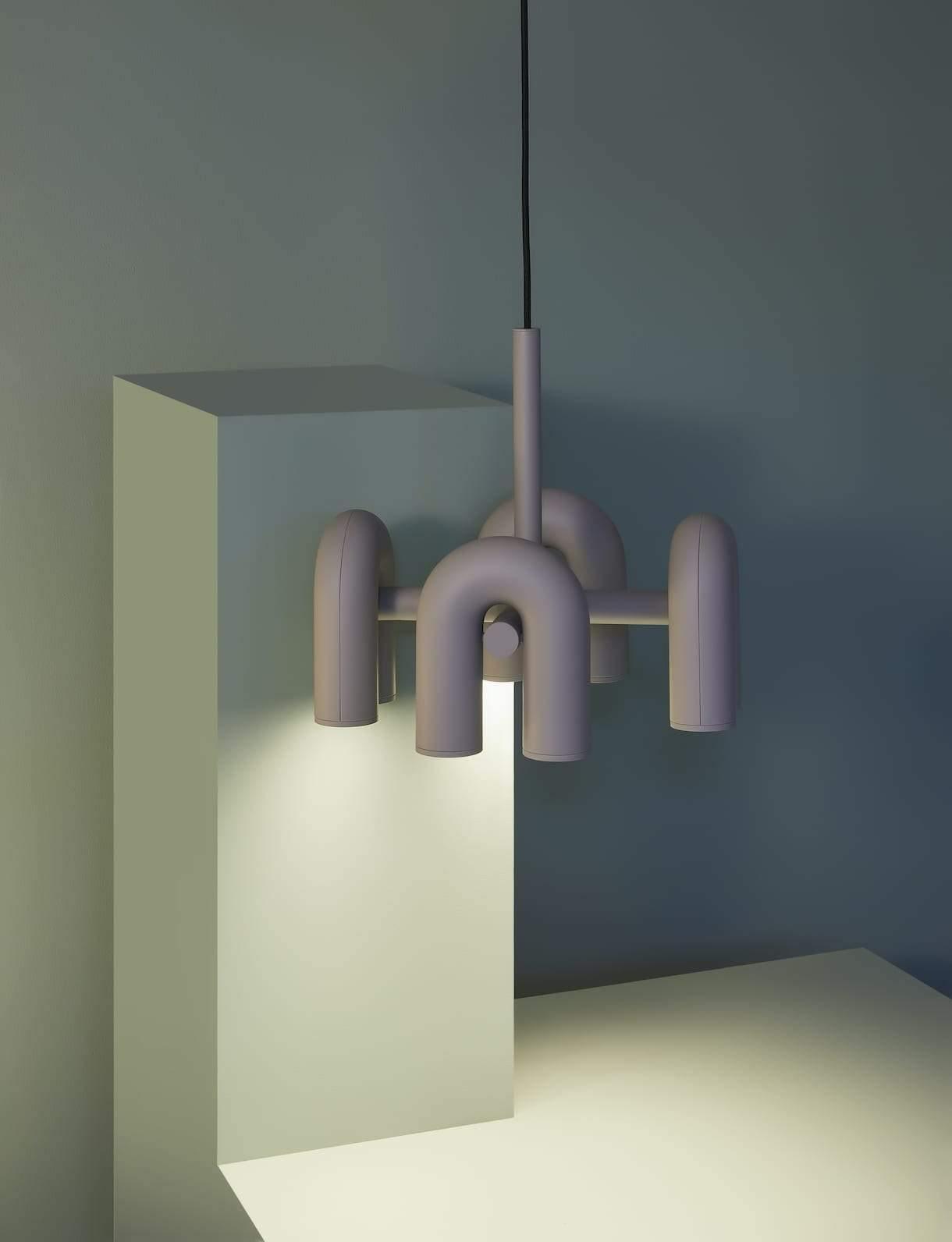 Aluminum U-Shape LED Chandelier 39.4 in Adjustable Ceiling Indoor Lighting Modern Modular Fixture for Living Room Dining Room Bedroom | Thomler