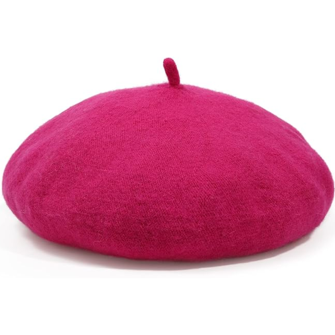 Women's Wool Beret Hat – Lightweight Parisian-Style Winter Cap in 10 Colors for Fall & Cold Weather | Thomler