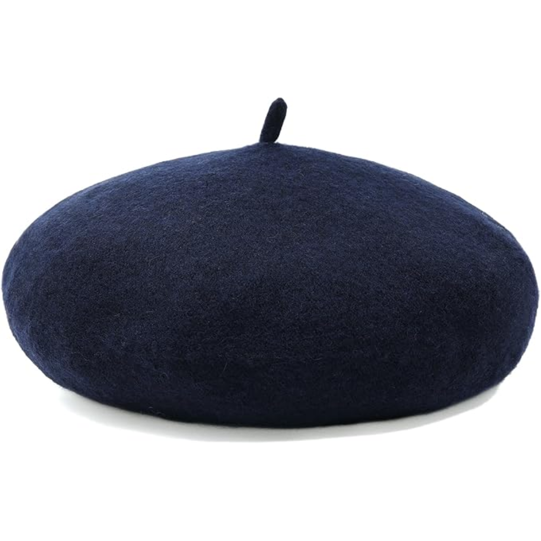 Women's Wool Beret Hat – Lightweight Parisian-Style Winter Cap in 10 Colors for Fall & Cold Weather | Thomler