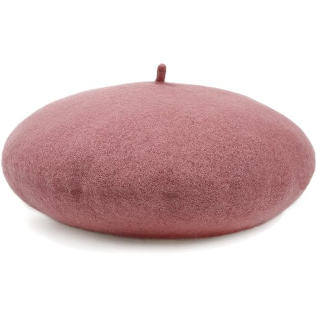 Women's Wool Beret Hat – Lightweight Parisian-Style Winter Cap in 10 Colors for Fall & Cold Weather | Thomler