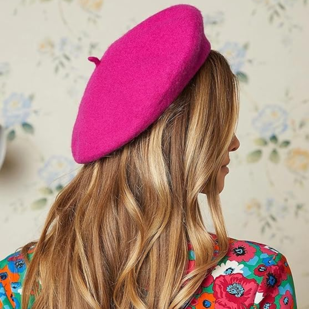 Women's Wool Beret Hat – Lightweight Parisian-Style Winter Cap in 10 Colors for Fall & Cold Weather | Thomler