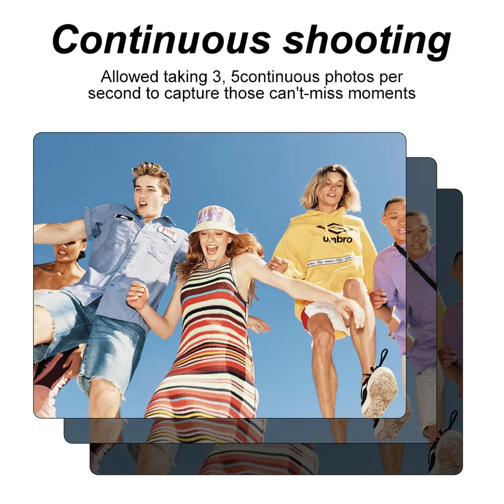 Compact 4K Digital Video Camera with Flip Screen & 18x Zoom for Vlogging, Content Creation, Travel & Photography | Thomler
