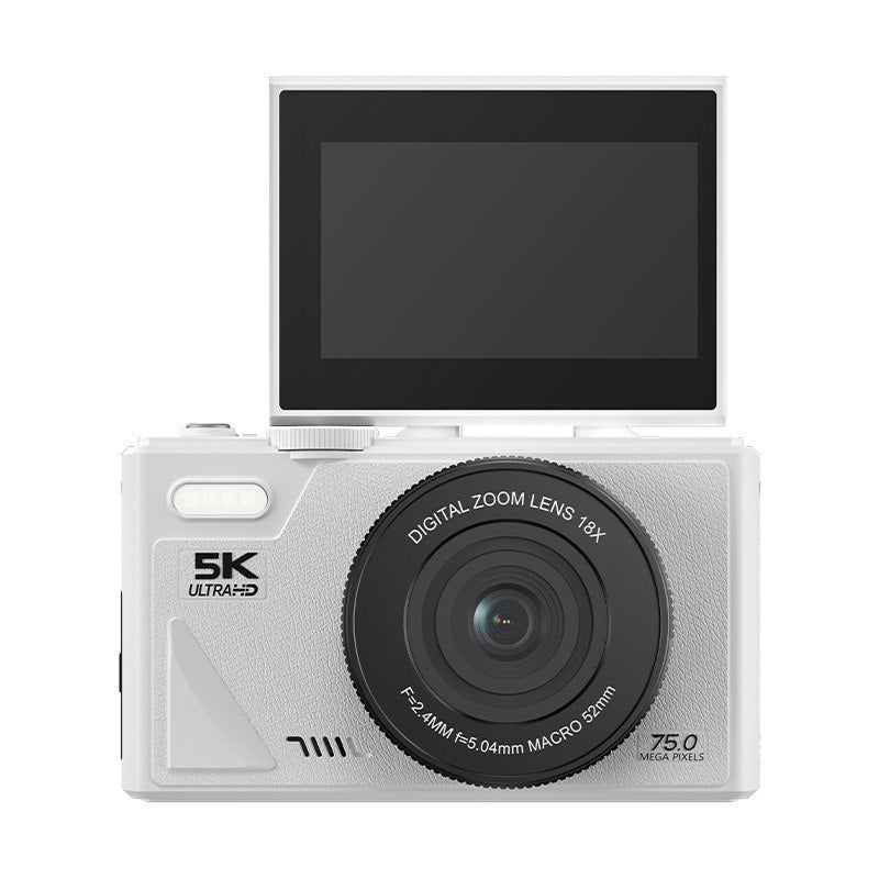 Compact 4K Digital Video Camera with Flip Screen & 18x Zoom for Vlogging, Content Creation, Travel & Photography | Thomler