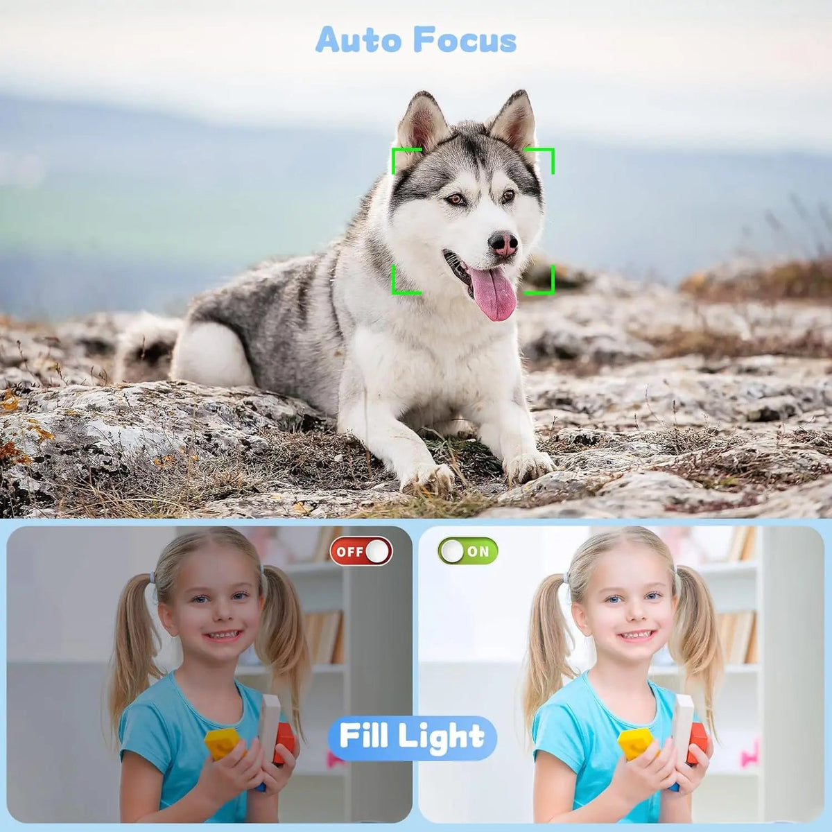 Dual-Screen Vlogging Camera with UHD Video Recording & Autofocus | 13MP Sensor & 18x Zoom | Wireless Connectivity for Content Creators & | Thomler