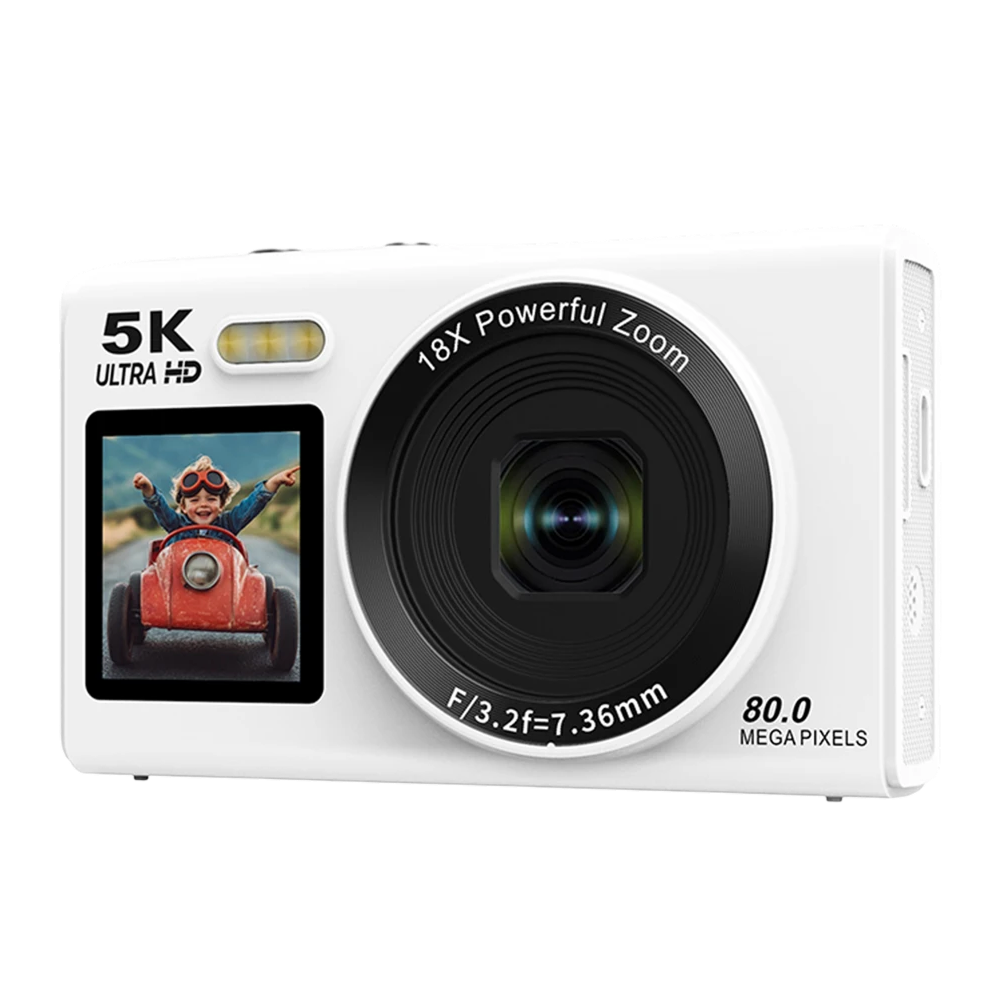 Dual-Screen Vlogging Camera with UHD Video Recording & Autofocus | 13MP Sensor & 18x Zoom | Wireless Connectivity for Content Creators & | Thomler