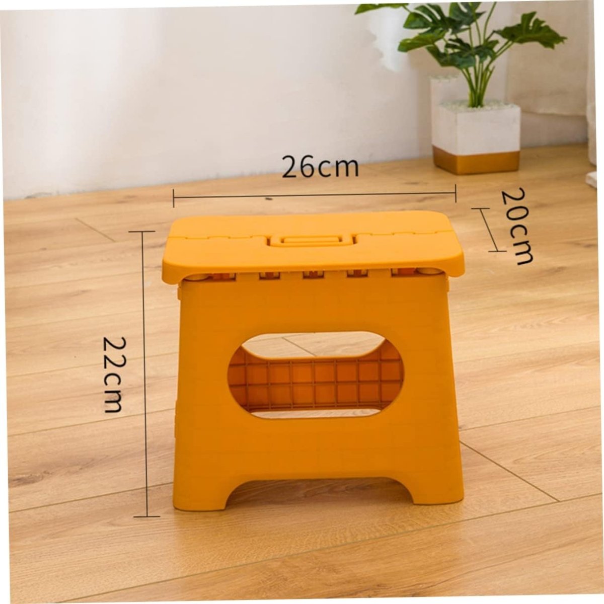 Compact Folding Step Stool with Handle for Kitchen Bathroom and Closet Access | Thomler