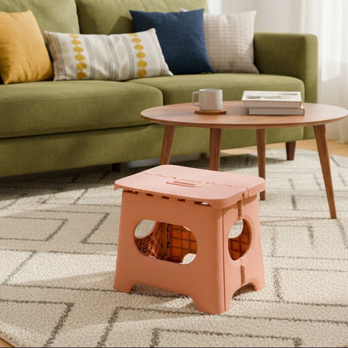 Compact Folding Step Stool with Handle for Kitchen Bathroom and Closet Access | Thomler