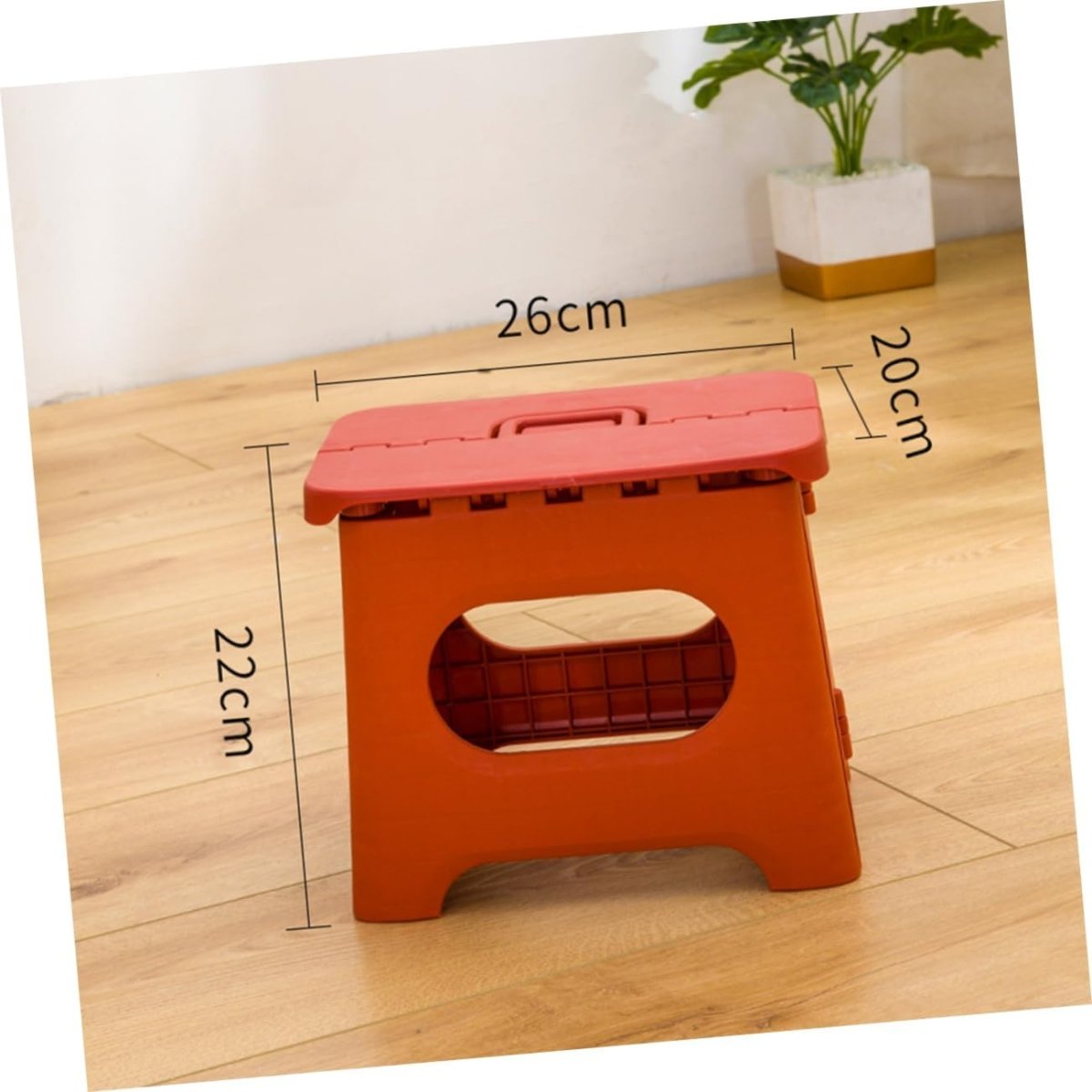 Compact Folding Step Stool with Handle for Kitchen Bathroom and Closet Access | Thomler