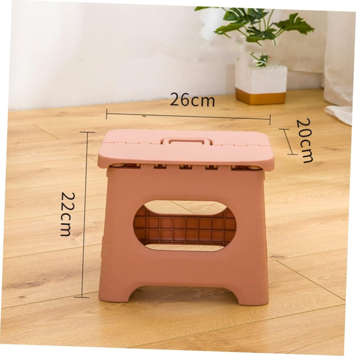 Compact Folding Step Stool with Handle for Kitchen Bathroom and Closet Access | Thomler