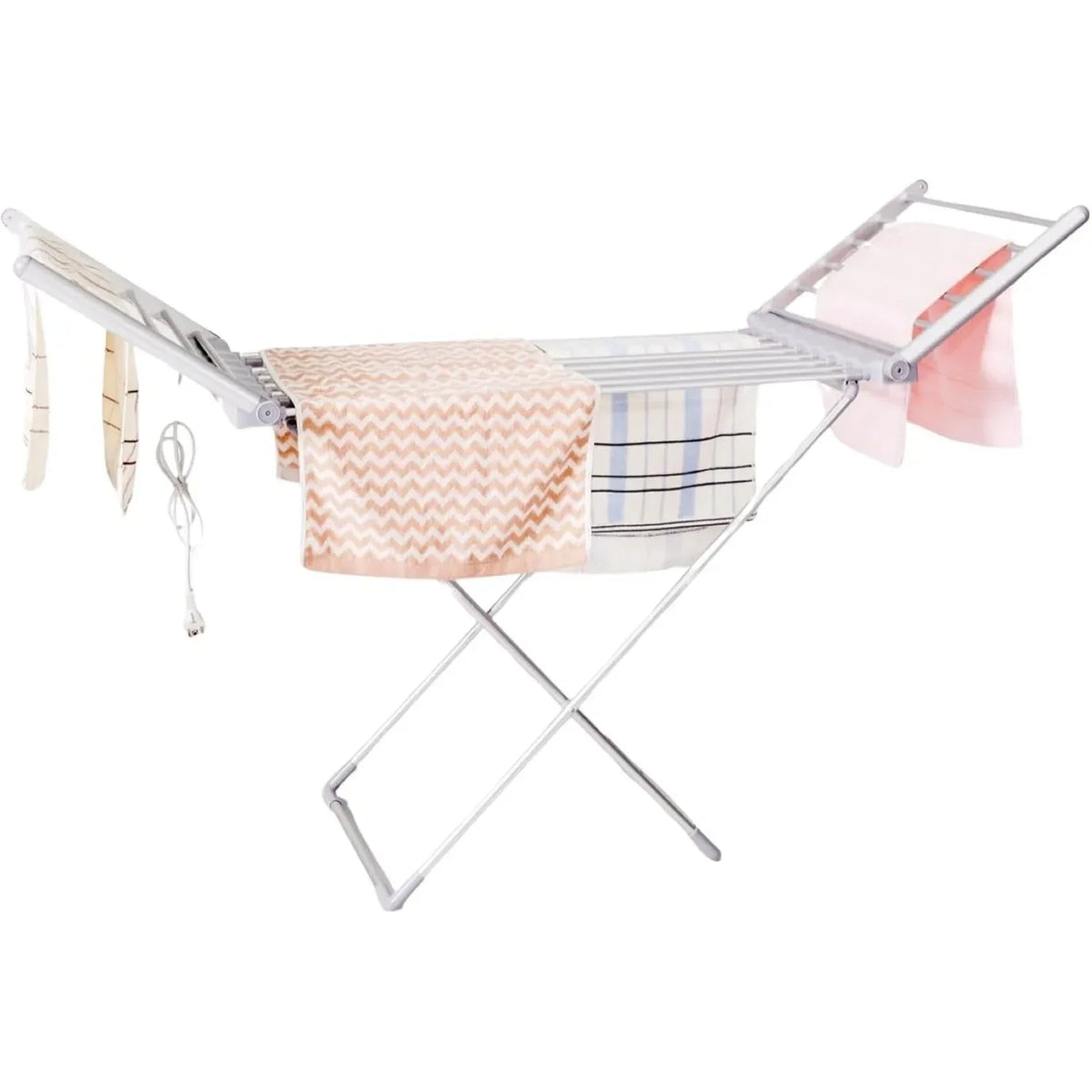 Heated Clothes Drying Rack Foldable Electric Portable with Expandable Wings | Thomler