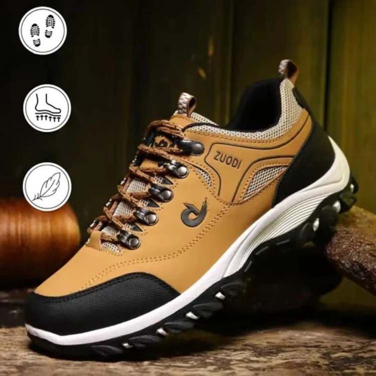 Orthopedic Hiking Shoes for Men & Women with Arch Support & Pain Relief, Wide Toe Box Sneakers for All-Day Comfort, Breathable Walking Shoes | Thomler