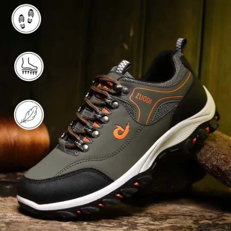Orthopedic Hiking Shoes for Men & Women with Arch Support & Pain Relief, Wide Toe Box Sneakers for All-Day Comfort, Breathable Walking Shoes | Thomler