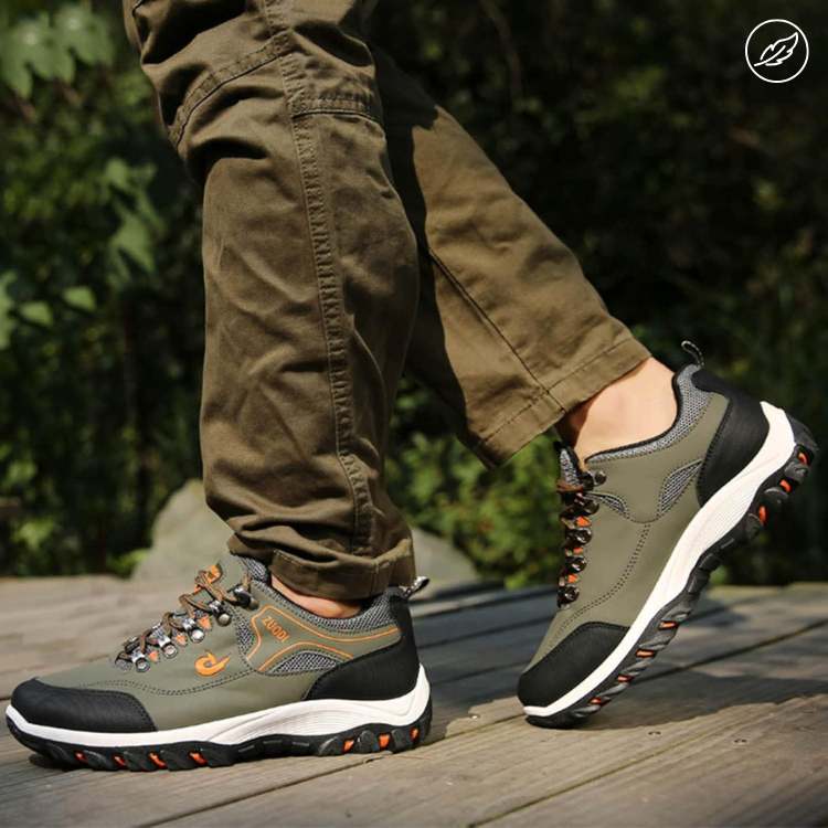 Orthopedic Hiking Shoes for Men & Women with Arch Support & Pain Relief, Wide Toe Box Sneakers for All-Day Comfort, Breathable Walking Shoes | Thomler