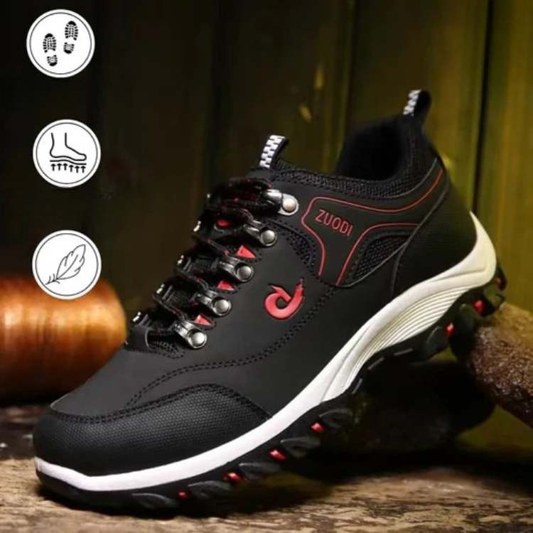 Orthopedic Hiking Shoes for Men & Women with Arch Support & Pain Relief, Wide Toe Box Sneakers for All-Day Comfort, Breathable Walking Shoes | Thomler