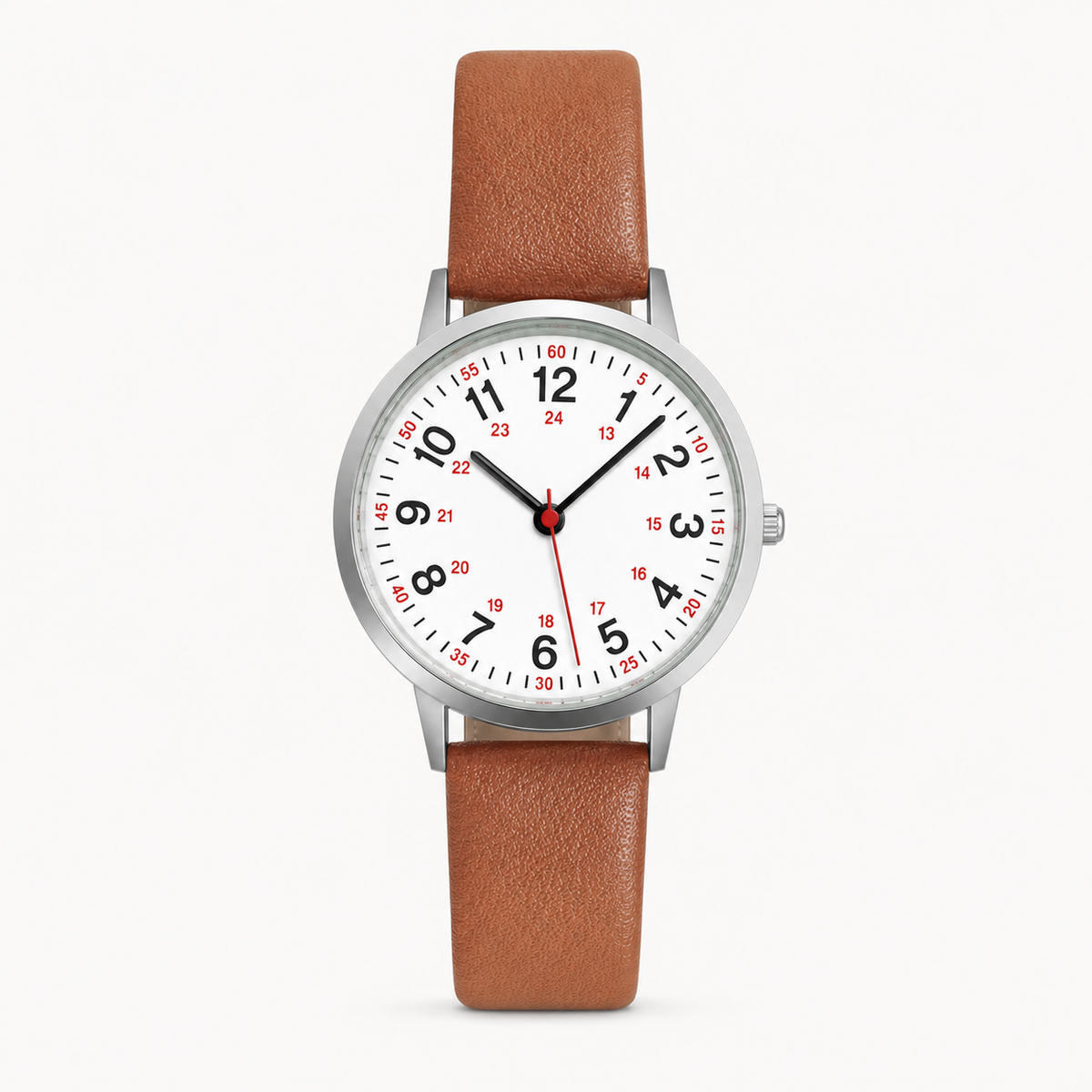Clip-On Analog Watch with Second Hand – Silicone Band Timepiece for Medical & Healthcare Professionals | Thomler