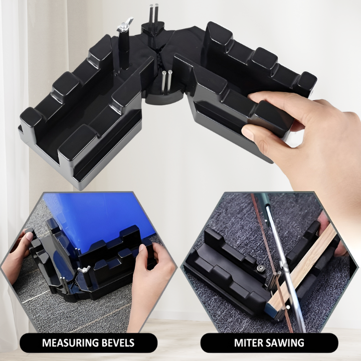 Angle Cutting Guide Tool for Baseboards & Trim | Measure, Lock & Cut in One Motion | 12-Inch Precision Miter Shear for Woodworking & Home | Thomler