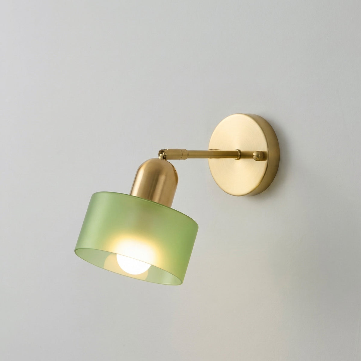 Modern Glass Wall Sconce Light Fixture for Bedroom Living Room Hallway – E26 Base Minimalist Accent Lighting | Thomler