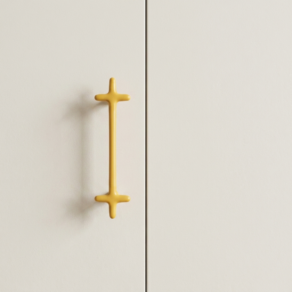 Rounded Cross-Shaped Cabinet Pull & Knob Set – Modern Colorful Drawer Hardware for Kitchen Cupboards, Dresser Handles, Furniture Knobs & | Thomler