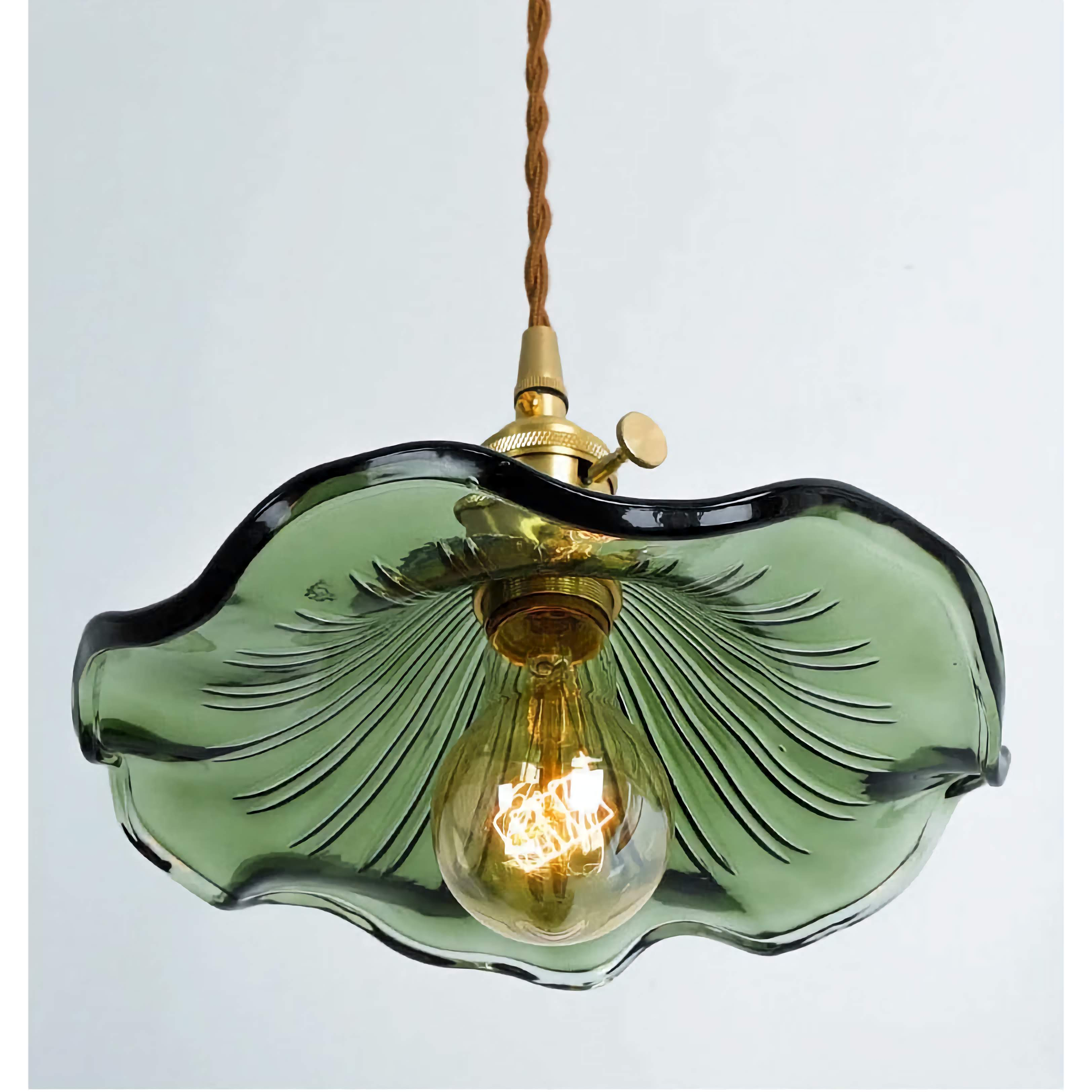 Pendant Light Glass 25.0 cm Orange E27 Kitchen Island Dining Room Vintage Hanging Ceiling Lamp | Thomler