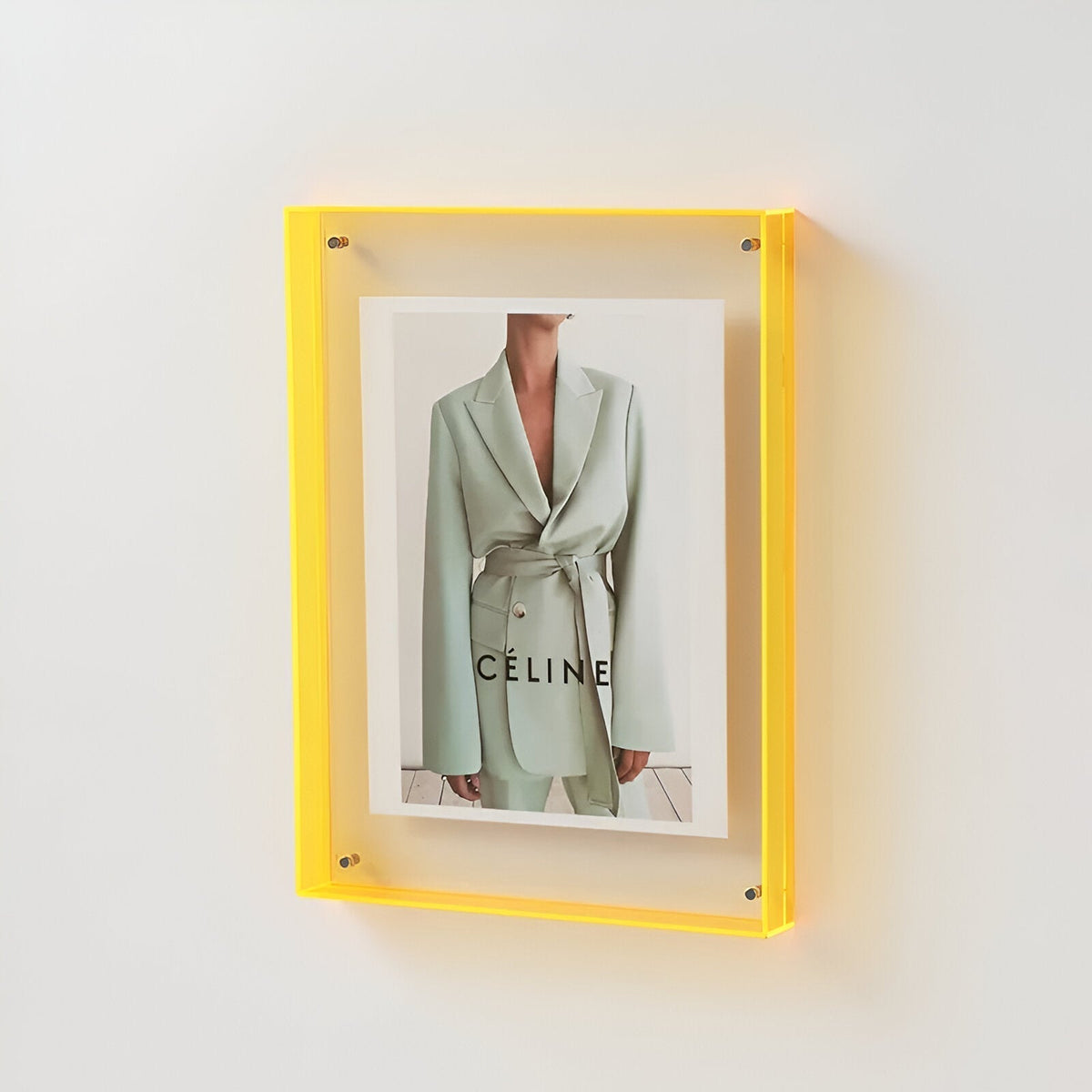 Clear Acrylic Photo Frame for Desktop or Wall Display – Modern Frameless Design for 4×6 to 8×12 Prints | Thomler