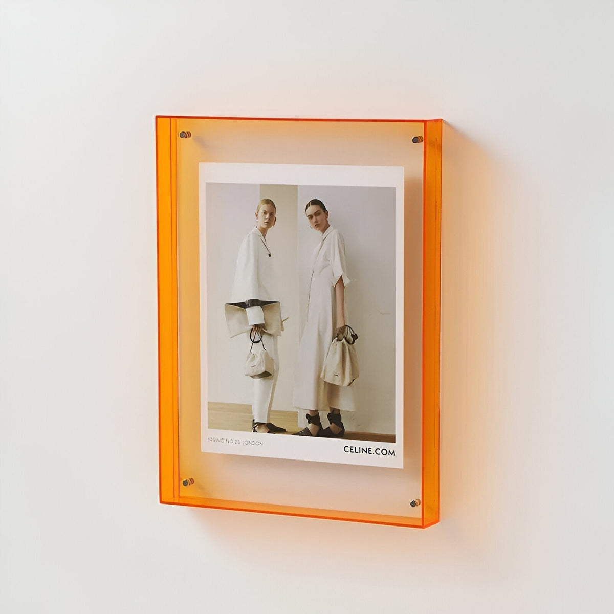Clear Acrylic Photo Frame Stand with Modern Minimalist Design for Desktop & Wall Display | Thomler