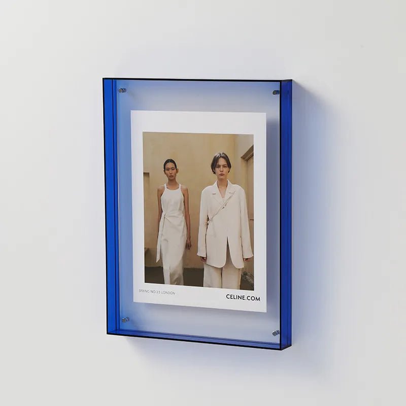 Translucent Acrylic Picture Frame with Vibrant Color Tint for Desktop & Wall Display | Modern Photo Holder for 4x6 5x7 6x8 8x10 Prints | Thomler