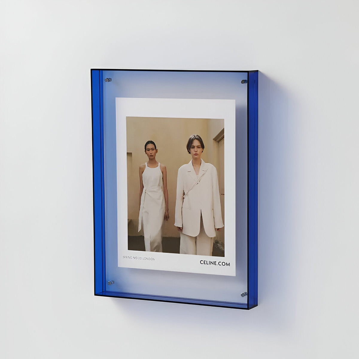 Clear Acrylic Photo Frame Stand with Modern Minimalist Design for Desktop & Wall Display | Thomler