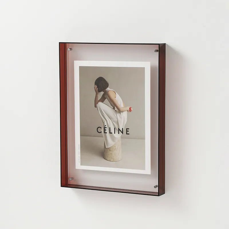 Translucent Acrylic Picture Frame with Vibrant Color Tint for Desktop & Wall Display | Modern Photo Holder for 4x6 5x7 6x8 8x10 Prints | Thomler