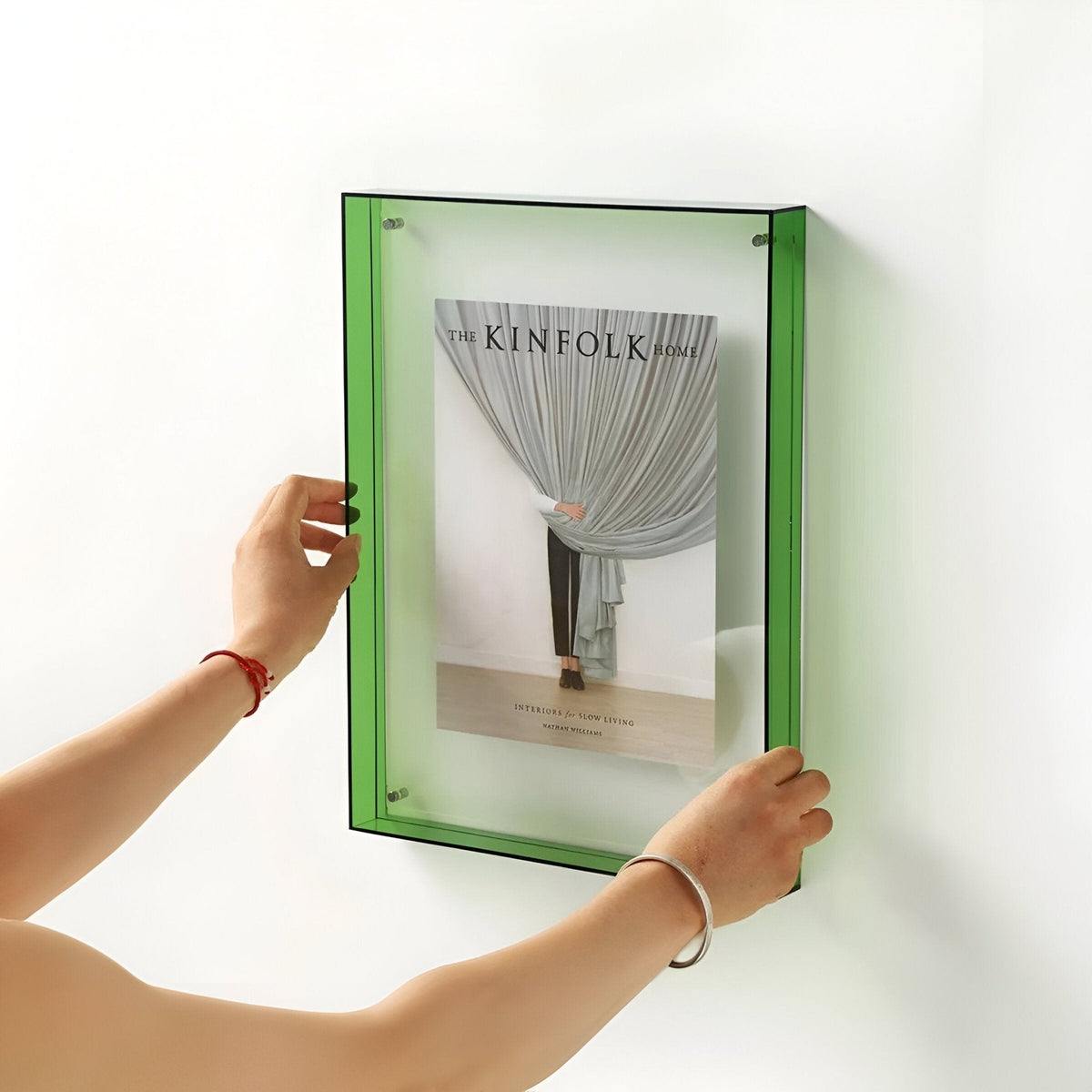 Clear Acrylic Photo Frame Stand with Modern Minimalist Design for Desktop & Wall Display | Thomler