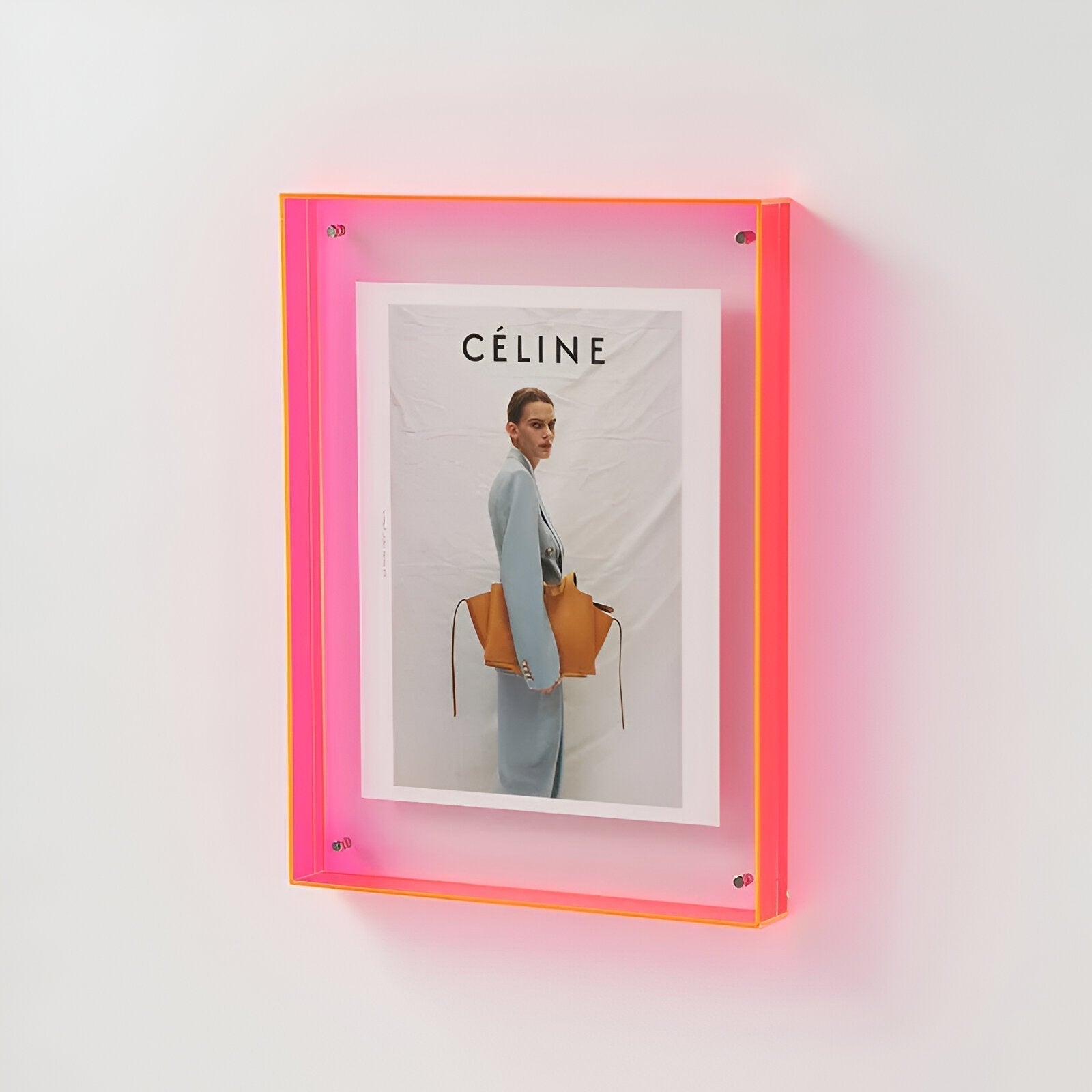 Photo Frame Acrylic 26.0 cm x 35.0 cm Transparent Minimalist Standing Hanging Scandinavian Wall Display Holder | Thomler