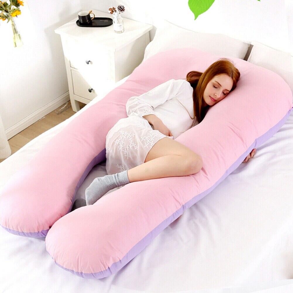 U-Shaped Full Body Pillow for Side Sleepers, Pregnancy Support & Back Pain Relief – Extra Long Maternity Cushion with Removable Cover | Thomler