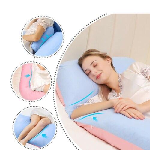 U-Shaped Full Body Pillow for Side Sleepers, Pregnancy Support & Back Pain Relief – Extra Long Maternity Cushion with Removable Cover | Thomler