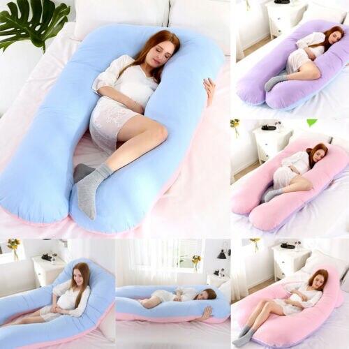 U-Shaped Full Body Pillow for Side Sleepers, Pregnancy Support & Back Pain Relief – Extra Long Maternity Cushion with Removable Cover | Thomler