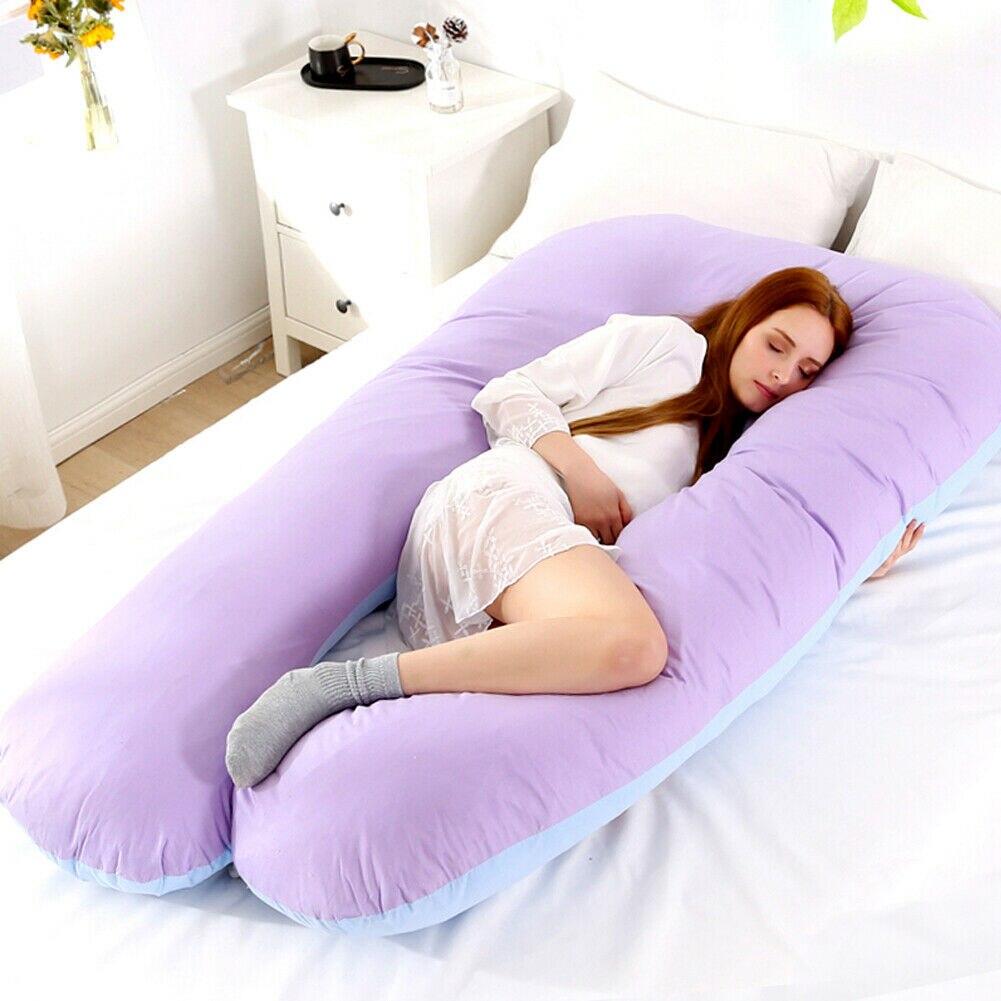 U-Shaped Full Body Pillow for Side Sleepers, Pregnancy Support & Back Pain Relief – Extra Long Maternity Cushion with Removable Cover | Thomler