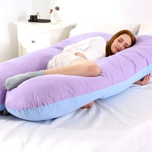 U-Shaped Full Body Pillow for Side Sleepers, Pregnancy Support & Back Pain Relief – Extra Long Maternity Cushion with Removable Cover | Thomler